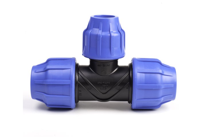 black and blue color compression tee isolated on white background